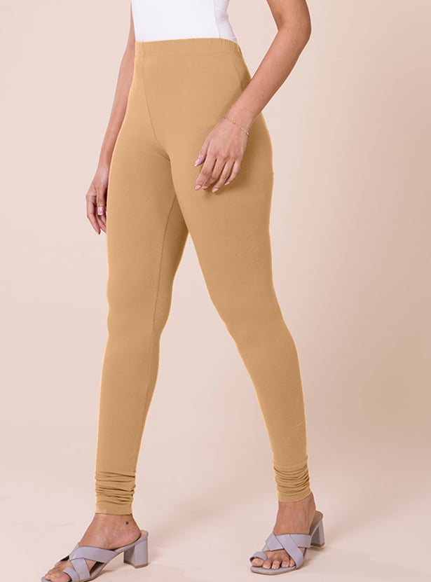 GO COLORS Solid Leggings
