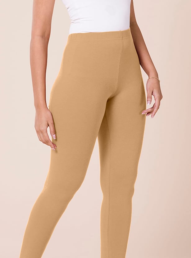 GO COLORS Solid Leggings