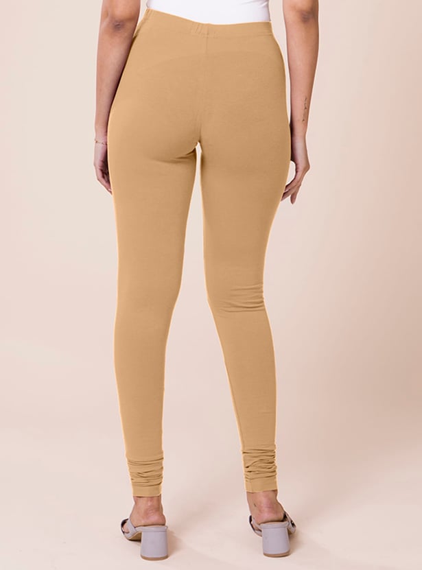 GO COLORS Solid Leggings