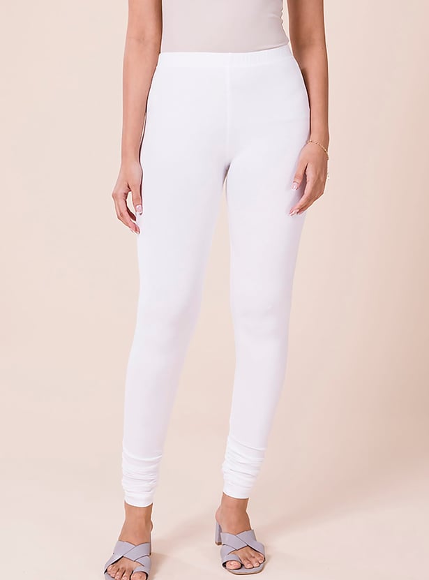 GO COLORS Solid Leggings