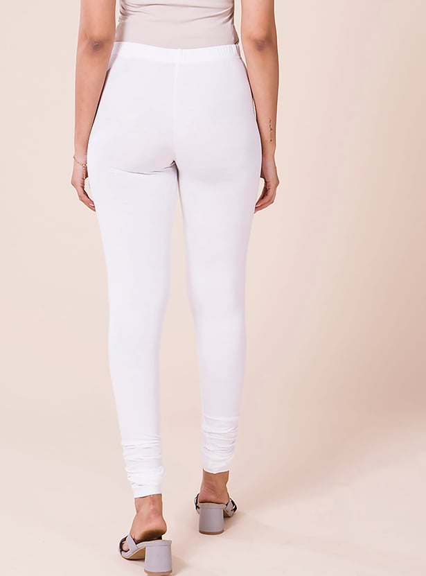 GO COLORS Solid Leggings