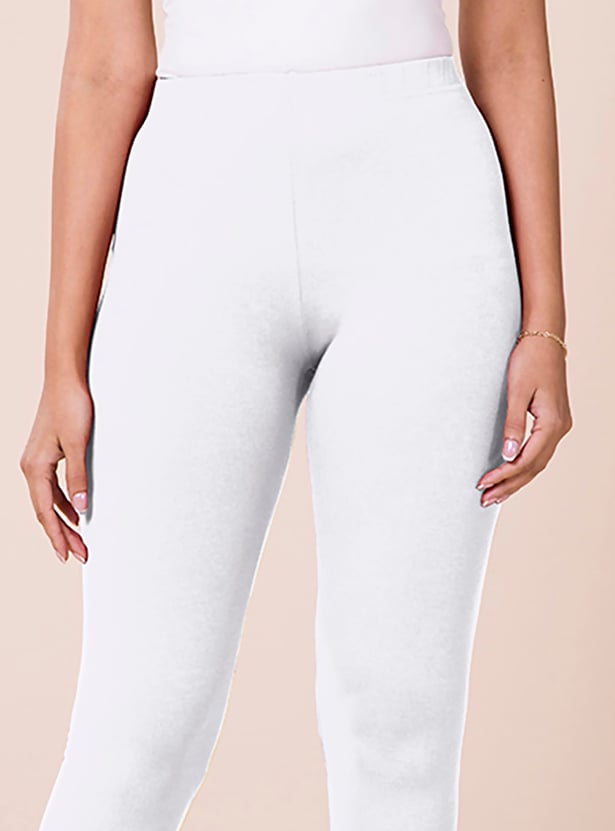 GO COLORS Solid Leggings
