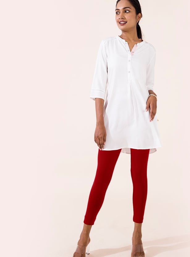 GO COLORS Solid Leggings