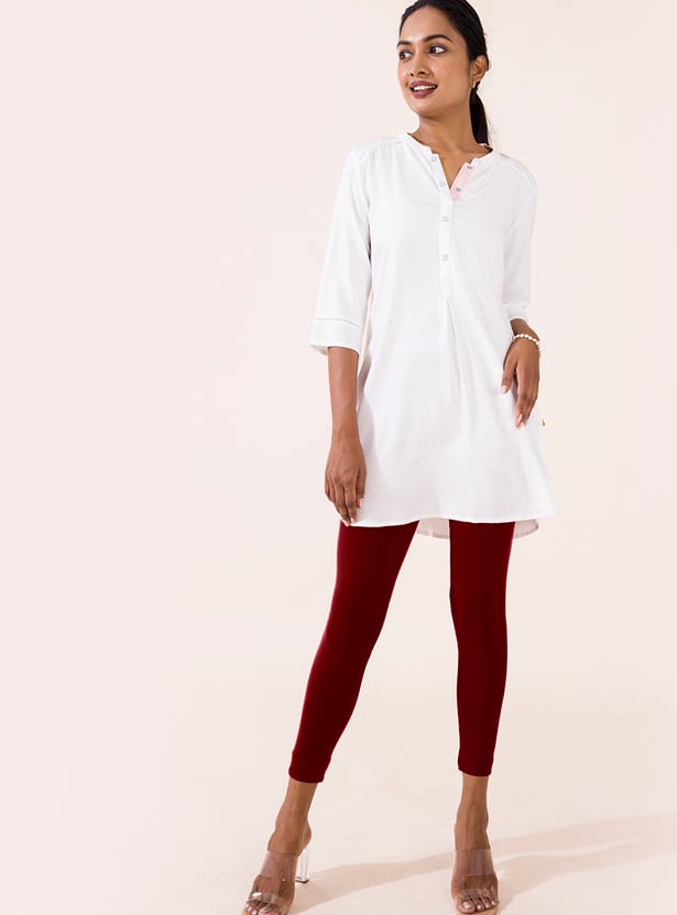 GO COLORS Solid Leggings