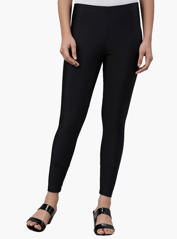 GO COLORS Solid Leggings