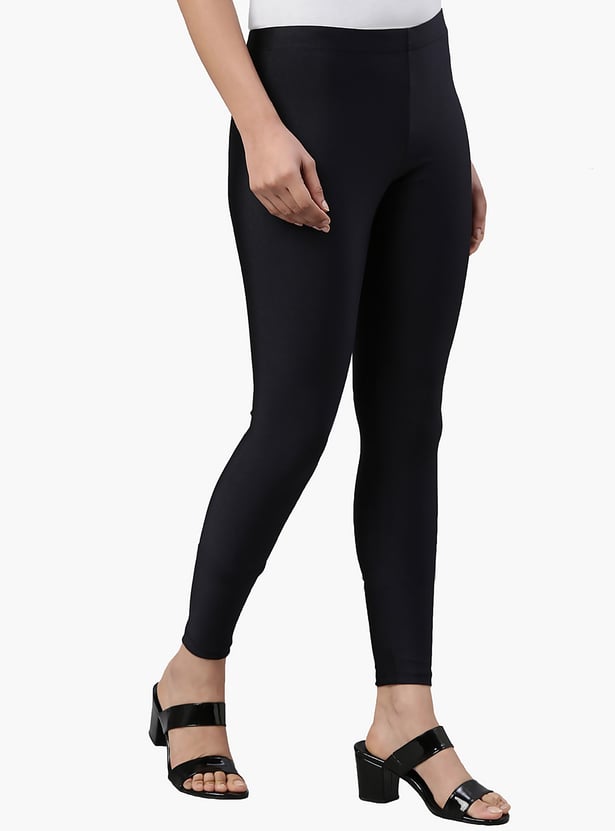 GO COLORS Solid Leggings