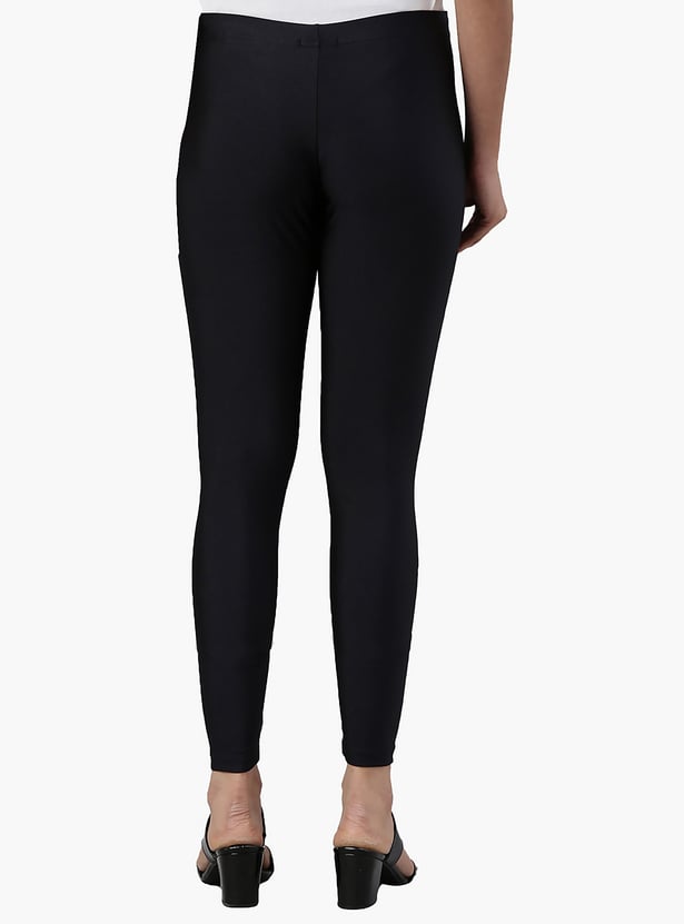 GO COLORS Solid Leggings