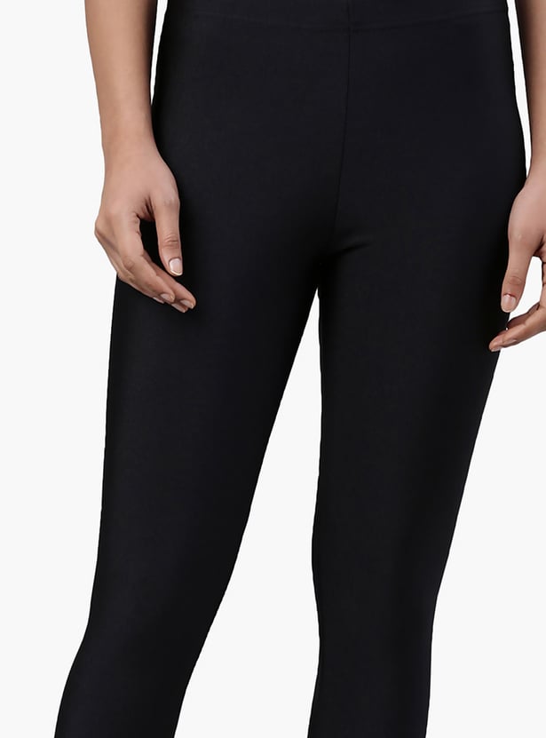GO COLORS Solid Leggings