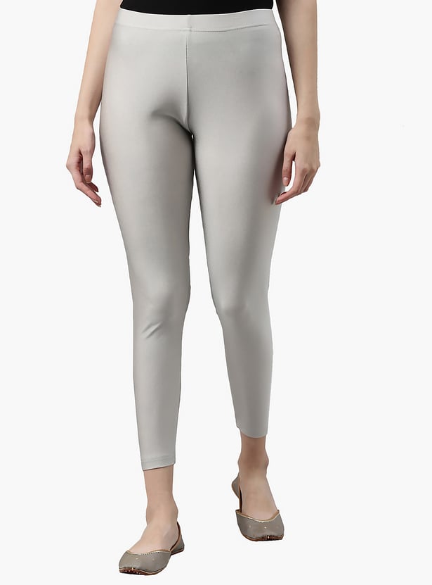 GO COLORS Solid Leggings