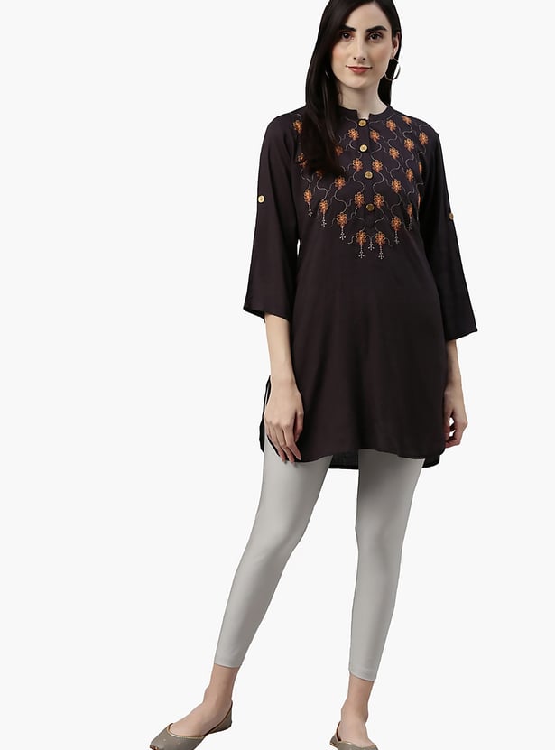 GO COLORS Solid Leggings