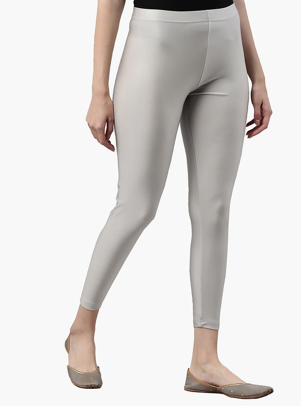 GO COLORS Solid Leggings
