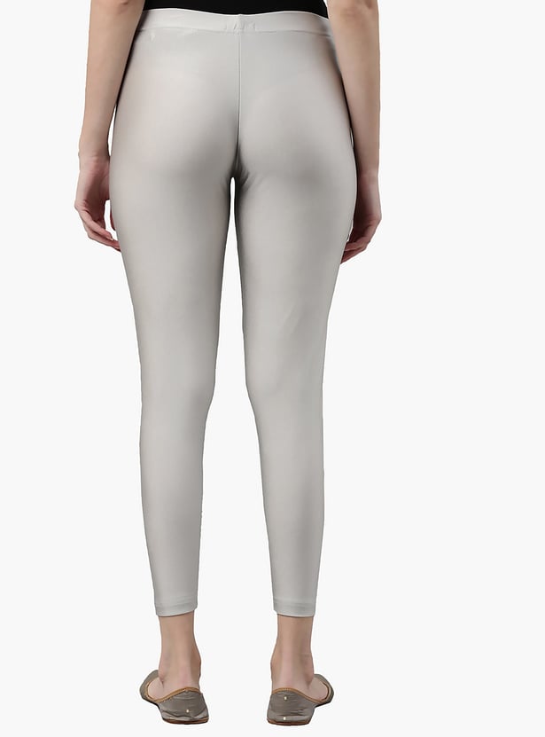 GO COLORS Solid Leggings