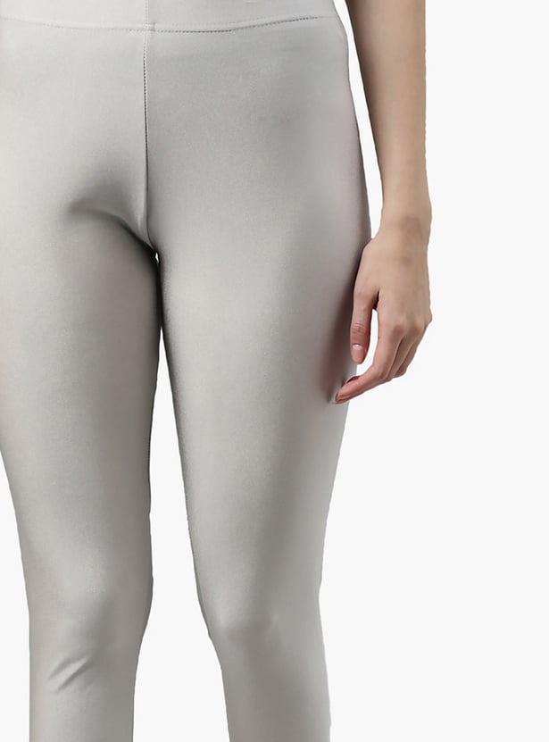 GO COLORS Solid Leggings