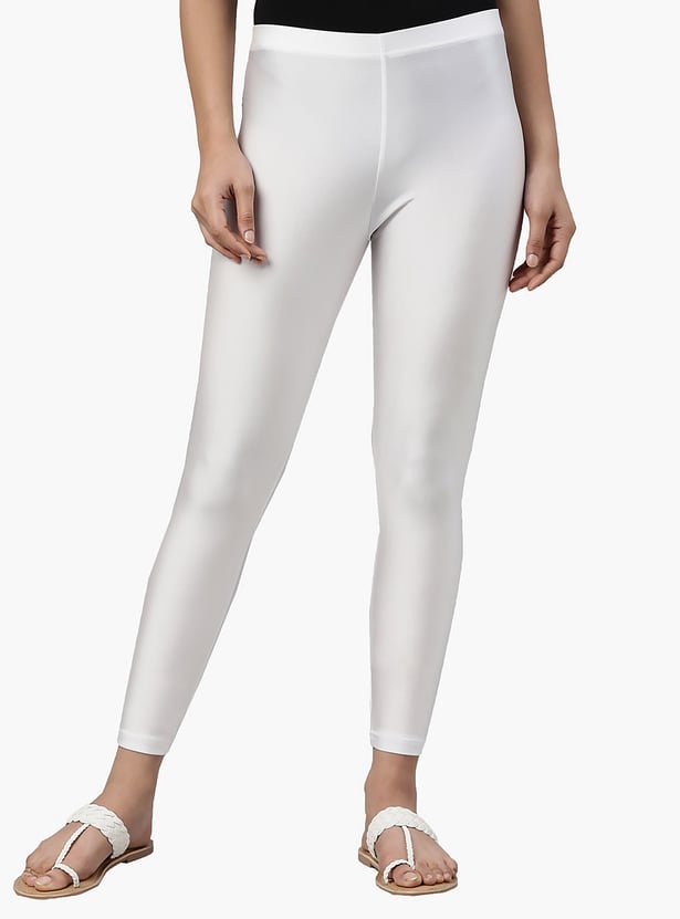 GO COLORS Solid Leggings