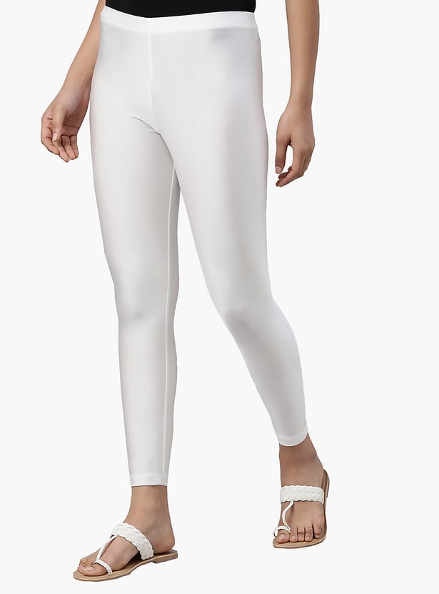 GO COLORS Solid Leggings
