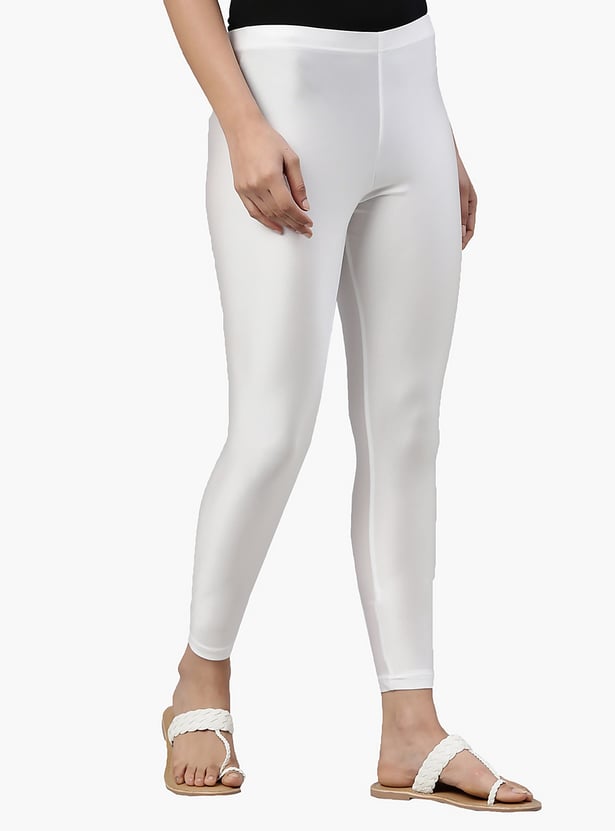GO COLORS Solid Leggings
