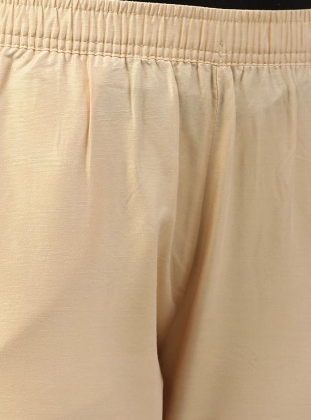 GO COLORS Solid Straight Pants