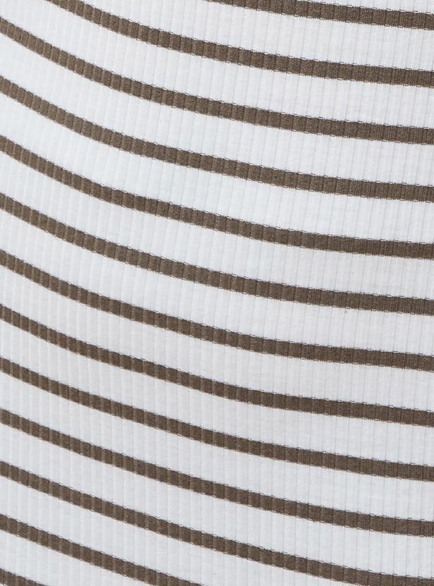 GINGER Striped Bodycon Dress