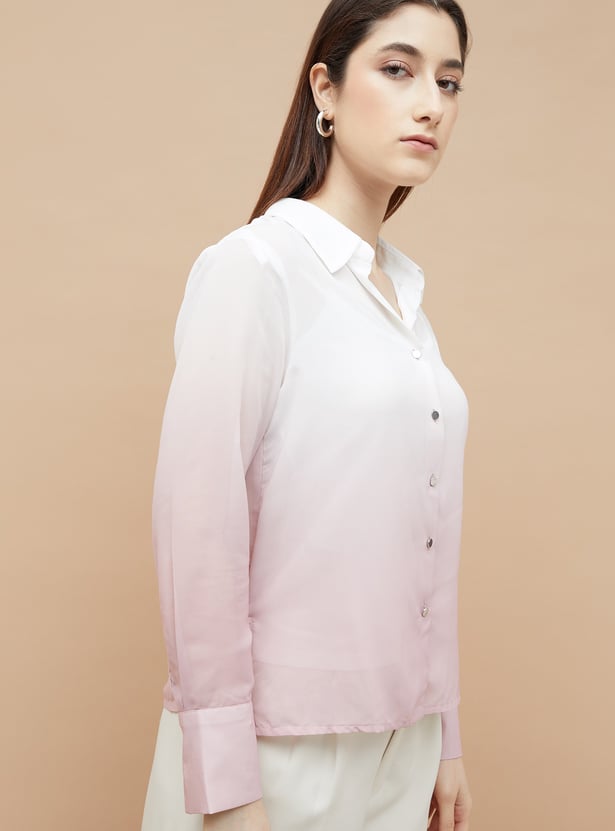 CODE Ombre Shirt with Camisole