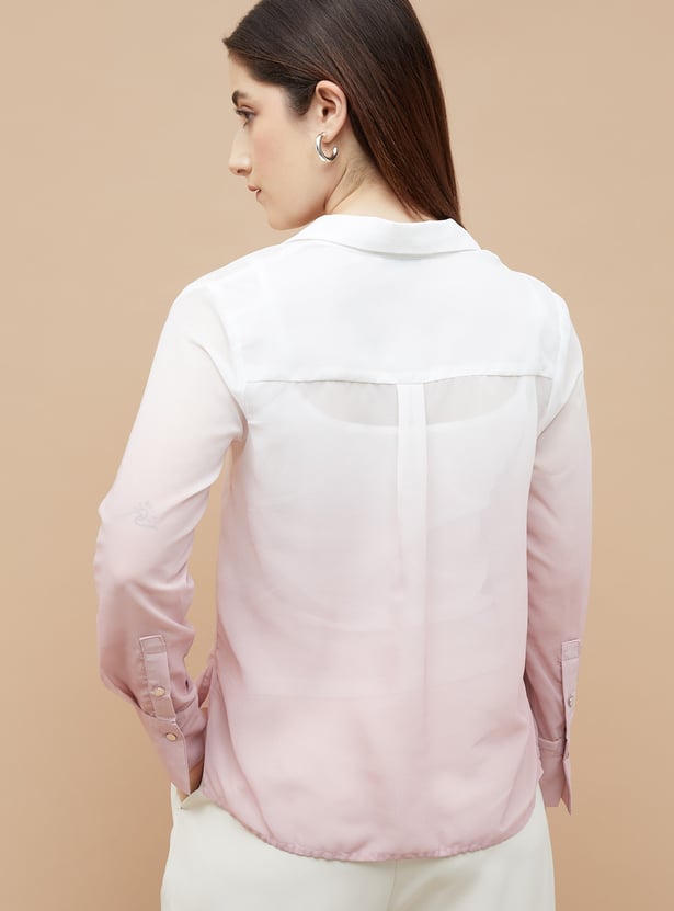 CODE Ombre Shirt with Camisole