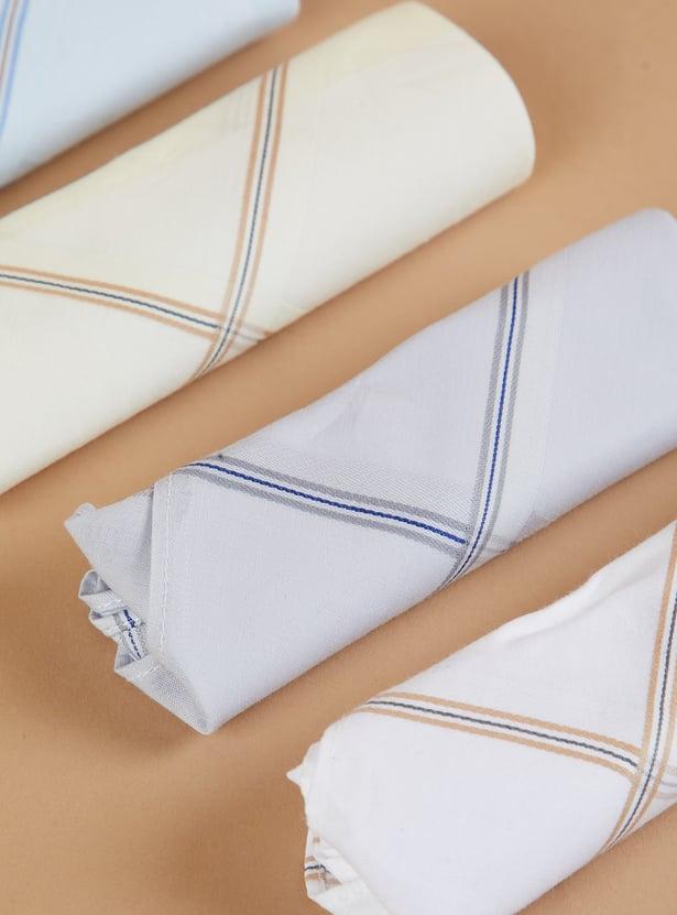 CODE Checked Handkerchief - Pack of 5
