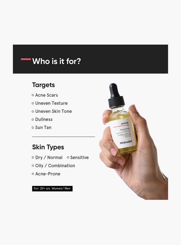 MINIMALIST AHA BHA 10 Percent Face Exfoliator - 30ml