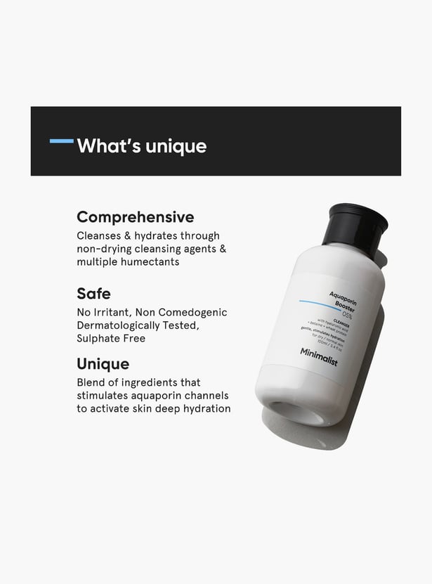 MINIMALIST Aquaporin Booster 05 Percent Cleanser - 100ml