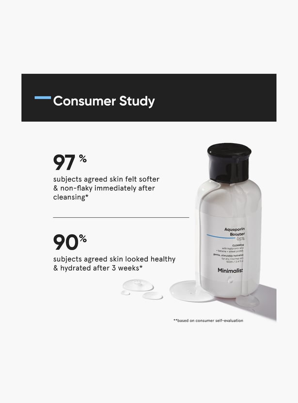 MINIMALIST Aquaporin Booster 05 Percent Cleanser - 100ml