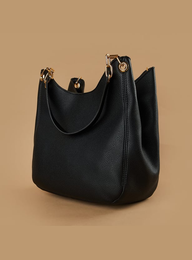 CODE Textured Shoulder Bag