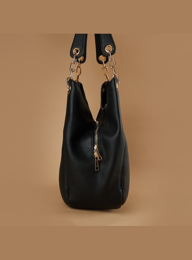 CODE Textured Shoulder Bag