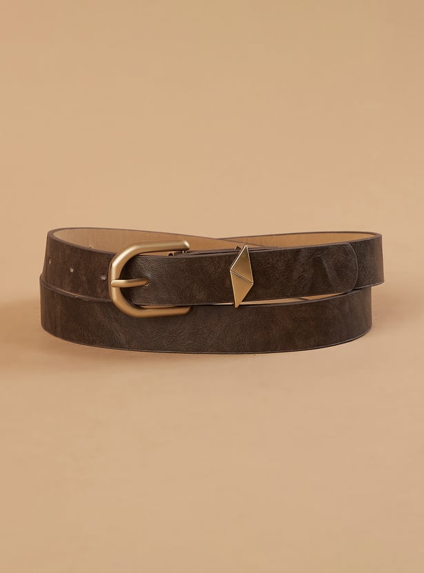 GINGER Textured Tang Buckle Belt