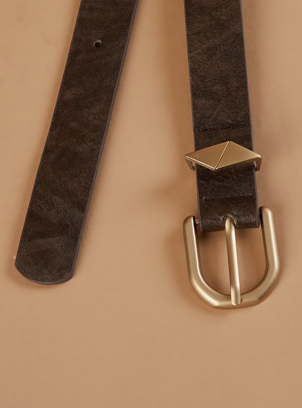 GINGER Textured Tang Buckle Belt