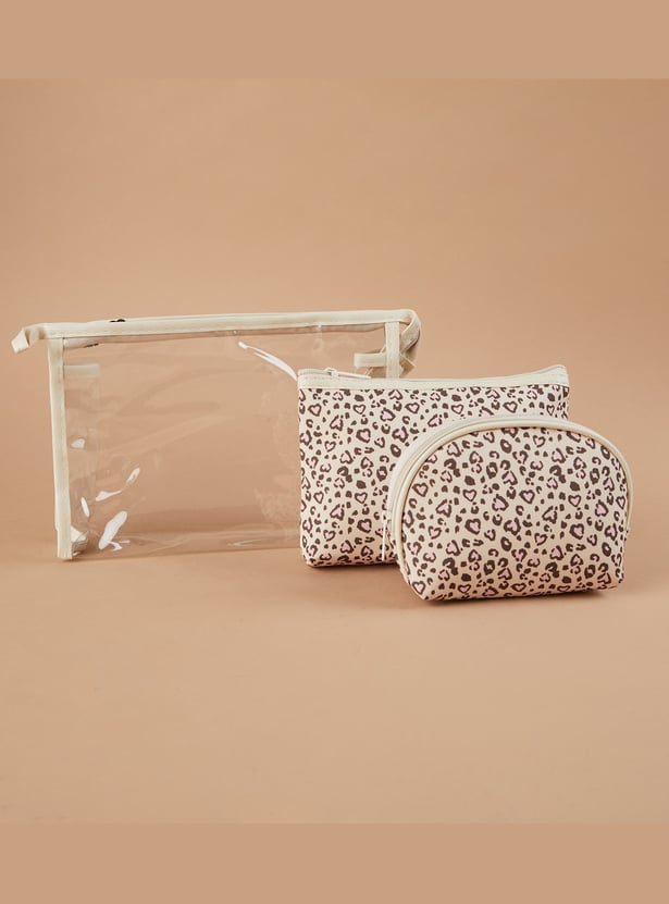 GINGER Printed Vanity Pouches - Pack of 3