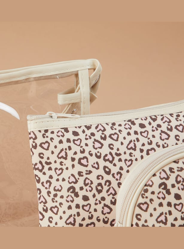 GINGER Printed Vanity Pouches - Pack of 3