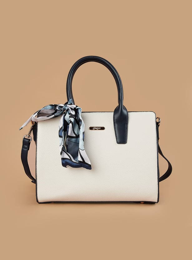 GINGER Colourblocked Handheld Bag