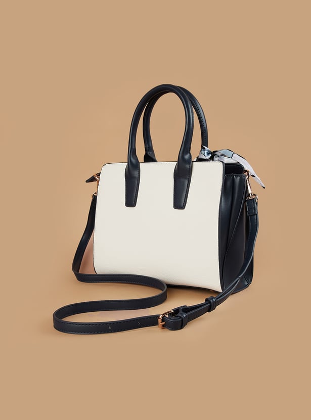 GINGER Colourblocked Handheld Bag