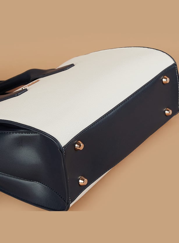 GINGER Colourblocked Handheld Bag