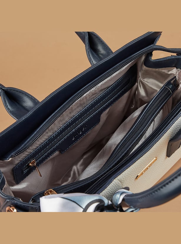 GINGER Colourblocked Handheld Bag