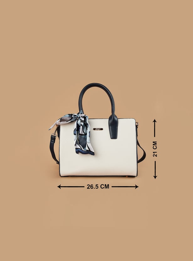 GINGER Colourblocked Handheld Bag