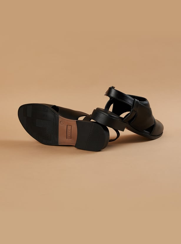 CODE Closed Toe Sandals with Buckle Strap