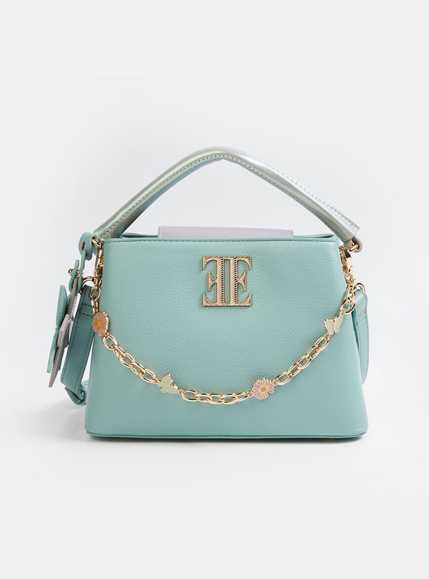 ELLE Textured Sling Bag with Charms