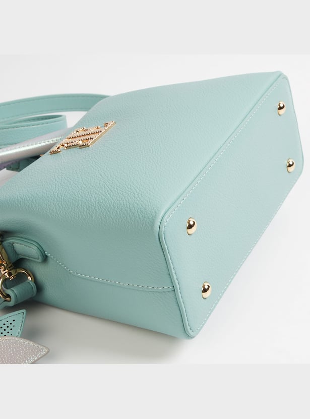 ELLE Textured Sling Bag with Charms