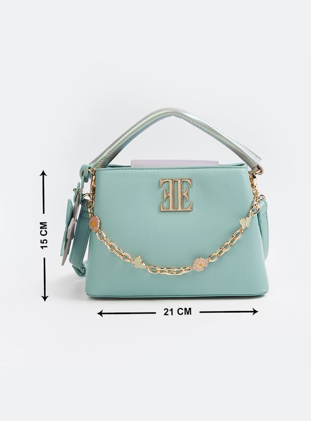 ELLE Textured Sling Bag with Charms