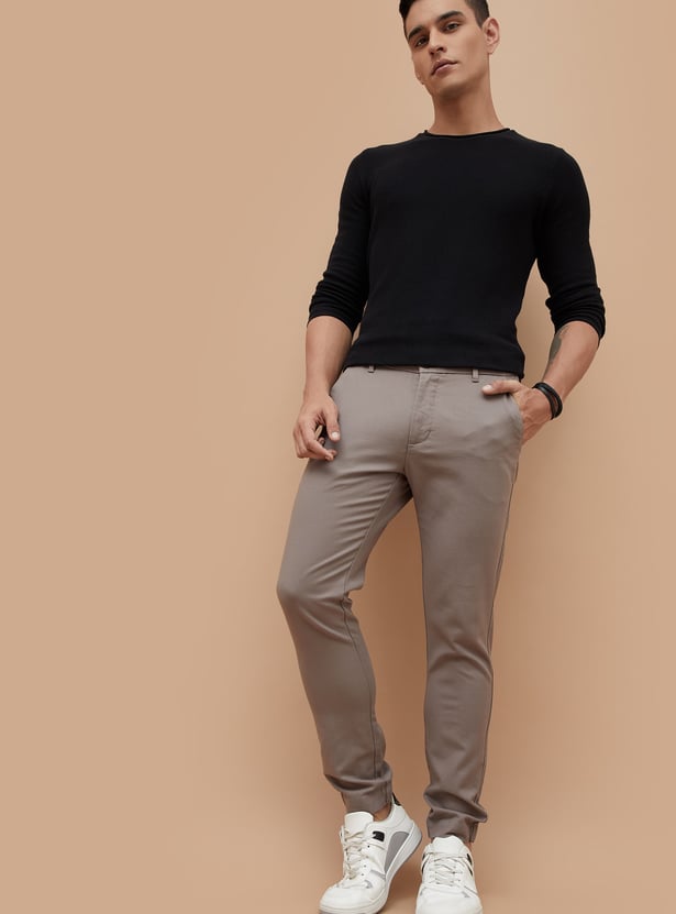 CODE Solid Slim Tapered Joggers