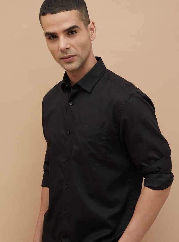CODE Solid Regular Fit Shirt