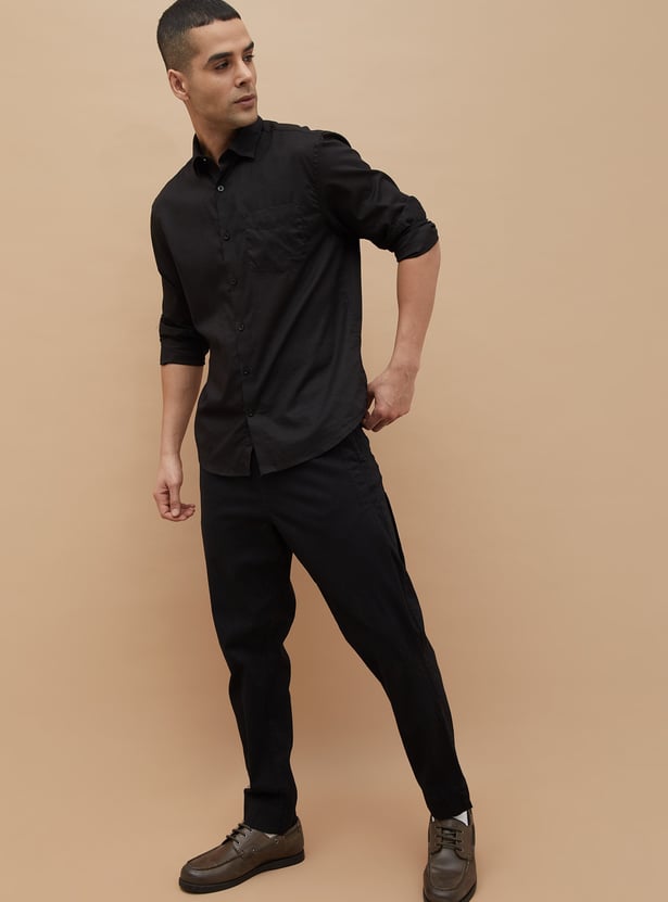 CODE Solid Regular Fit Shirt