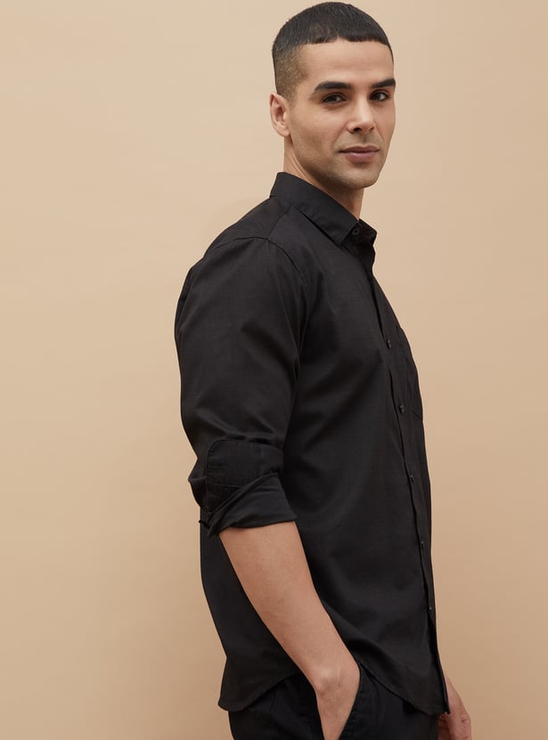 CODE Solid Regular Fit Shirt