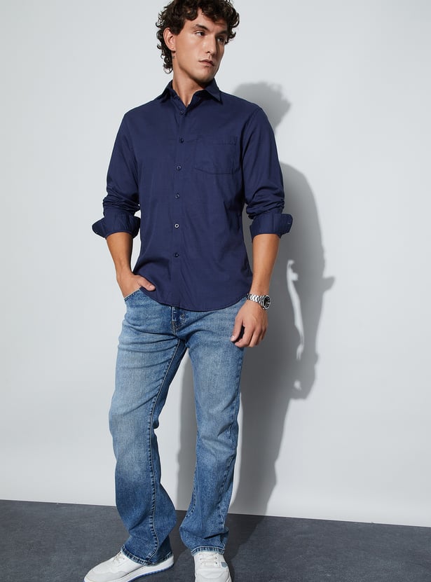 CODE Solid Regular Fit Shirt