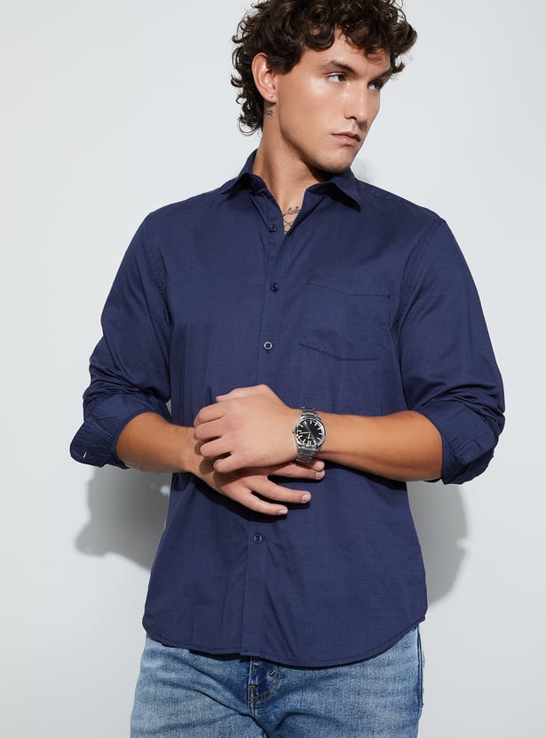 CODE Solid Regular Fit Shirt