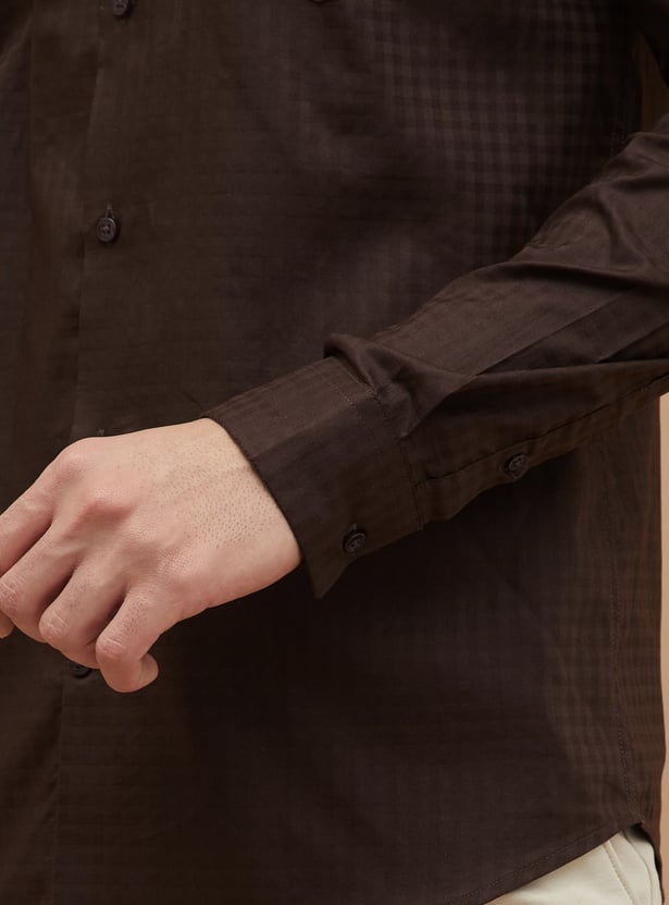 CODE Checked Slim Fit Formal Shirt